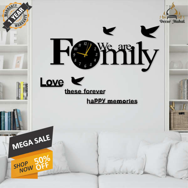 We are Family Clock