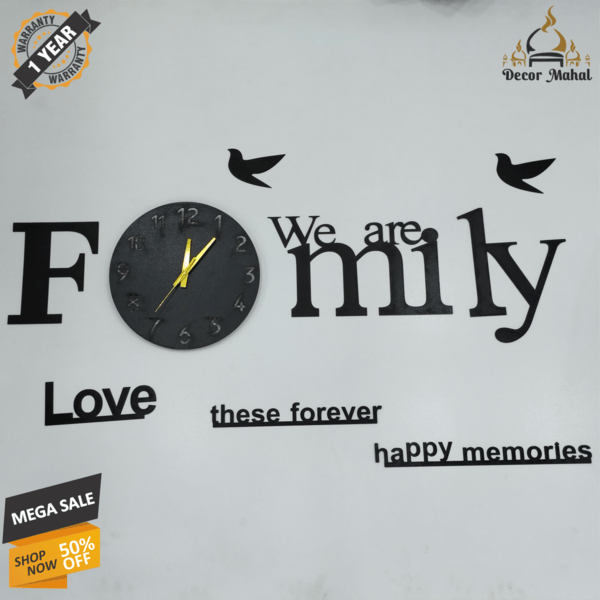 We are Family Clock