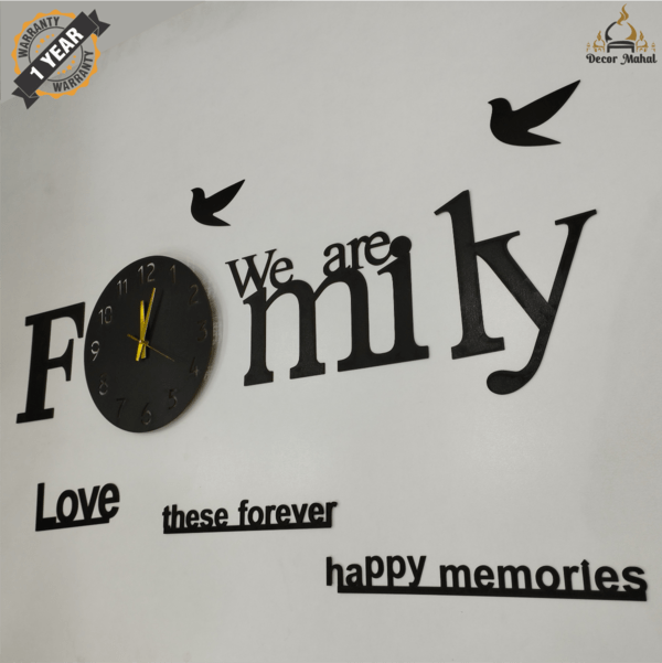 We are Family Clock