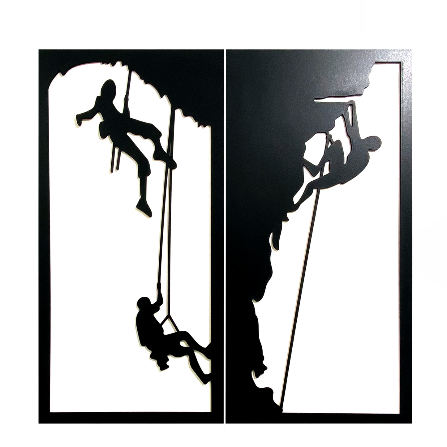 Set of 2 Frame Hang Man Mountain Hanging Couple