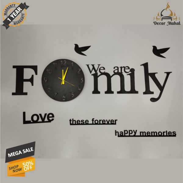 We are Family Clock